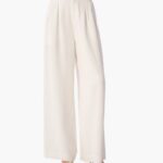 Ivory wide-leg pants for polished outfit ideas for women