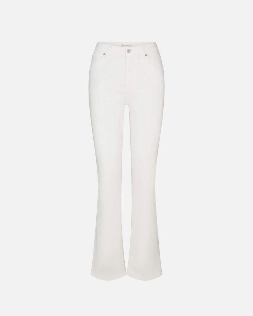 White wide-leg pants for a chic capsule wardrobe